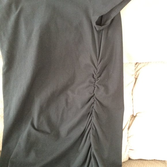 Isabel Black Short Sleeve knit Maternity Dress Size XL - Picture 5 of 15